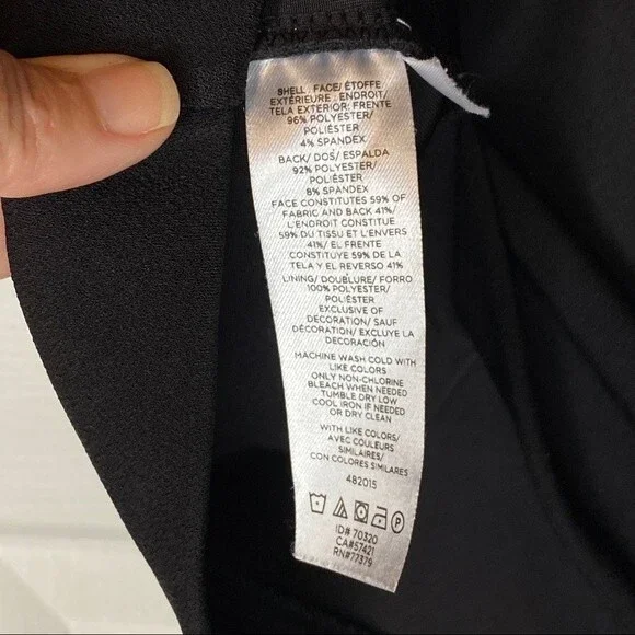 Ann Taylor Black Sheath Dress - Size 8 -  Silver beaded embellishments - EUC - Picture 7 of 11